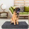 Dog Bed Soft Plush Cushion Cozy Warm Pet Crate Mat Dog Carpet Mattress with Long Plush for S M Dogs